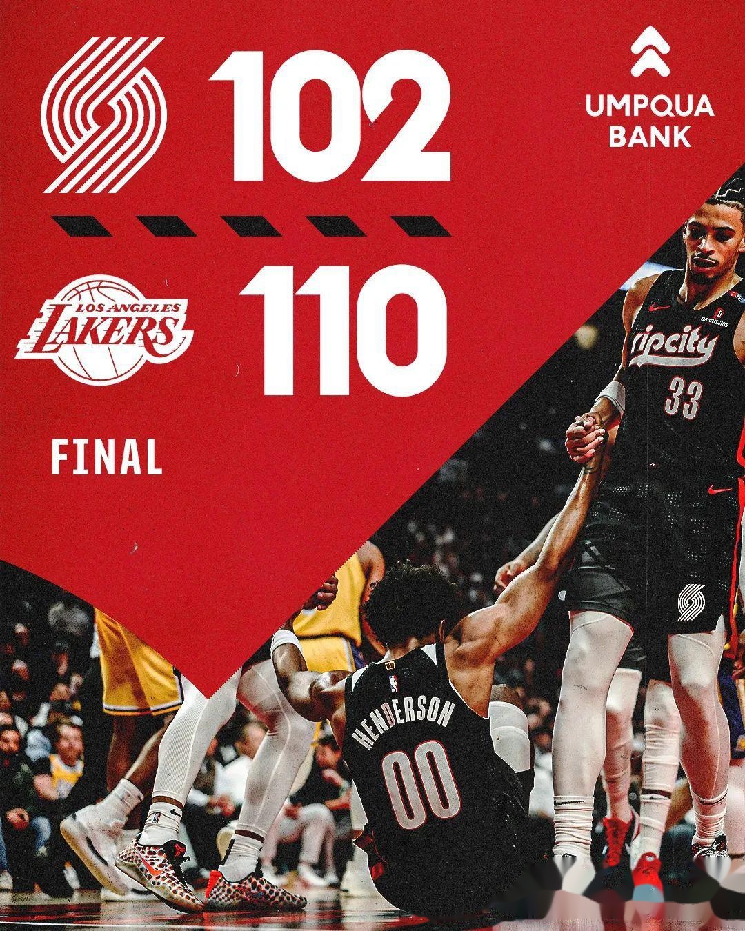 开拓者力克黄蜂，连胜达到四场